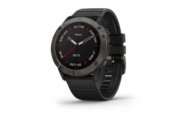 Garmin Fenix 6X Sapphire серый DLC с черным ремешком