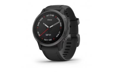 Garmin Fenix 6s Sapphire серый DLC с черным ремешком