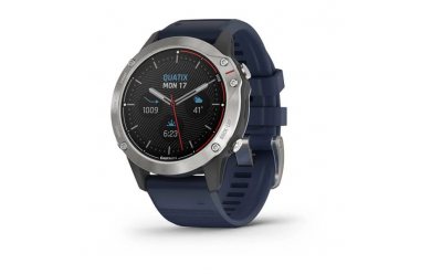 Garmin Quatix 6 серые с синим ремешком