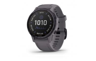 Garmin Fenix 6s Pro Solar аметистовый с темно-серым ремешком