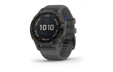 Garmin Fenix 6 Pro Solar черный с серым ремешком