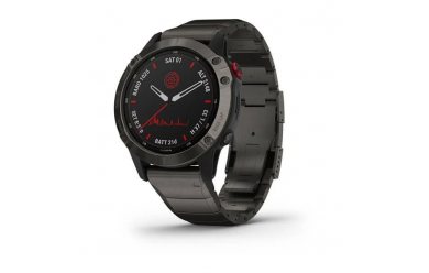 Garmin Fenix 6 Pro Solar титановый DLC карбон с DLC титановым ремешком