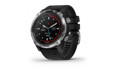 Garmin Descent Mk2 стальные с черным ремешком