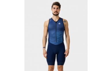 ALE Front Zipper Skinsuits Man Dive SL Navy Blue