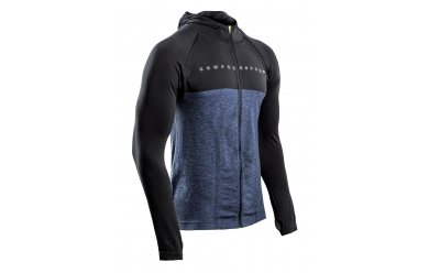 Compressport 3D THERMO SEAMLESS ZIP HOODIE - BLACK EDITION / Утепленная тренировочная толстовка