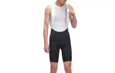 GRC Tech Bib Shorts Black-White Strap / Велотрусы