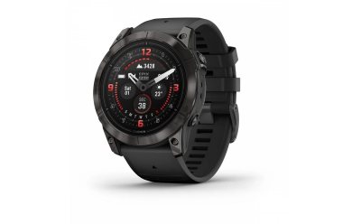 Garmin Epix Pro (Gen 2) Sapphire Edition 51 мм, титановый угольно-серый, DLC, черный силик. рем