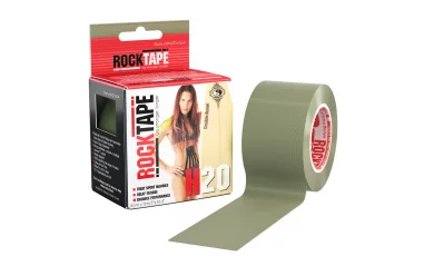 Rocktape H2O 5cm x 5m / Кинезиологический тейп экстра-водостойкий оливковый