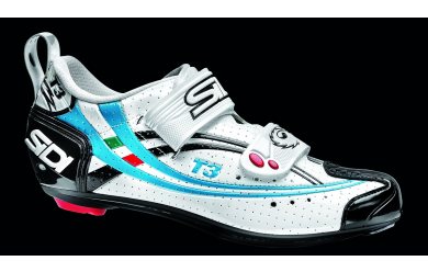 SIDI T-3 WOMAN AIR CARB COMP / Велотуфли белый черный голубой