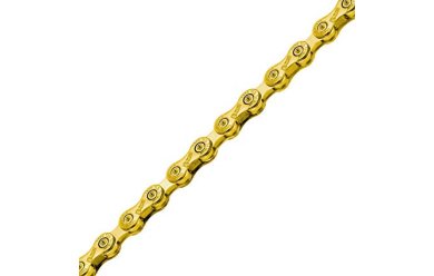 TAYA Onze 11 Ultralight Speed Bike Chain / Цепь 11 скоростная золотая 1\2" x 5\64"