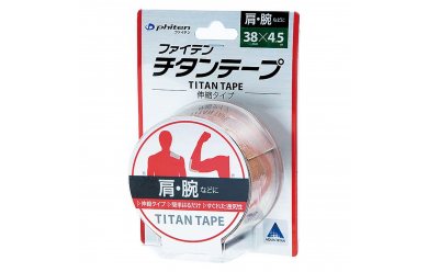 Phiten Titanium Tape Stretched / Кинезио тейп для лица и тела 38см*45м