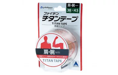 Phiten Titanium Tape Stretched / Кинезио тейп для лица и тела 38см*45м
