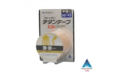 Phiten Titanium Tape X30 Stretched / Кинезио тейп для лица и тела 5см*4.5м