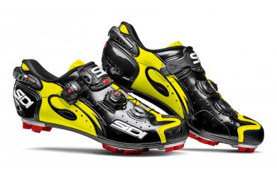 SIDI MTB DRAKO Carbon SRS / Велотуфли черный/желтый флюоресц лакированный