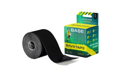 RaveTape BASE 5X5 — Черный (BLACK) / Кинезиологический тейп