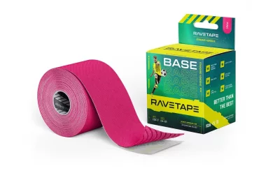 RaveTape BASE 5X5 — Розовый (PINK) / Кинезиологический тейп