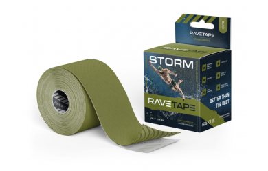 RaveTape STORM 5X5 — Олива (OLIVE) / Кинезиологический тейп