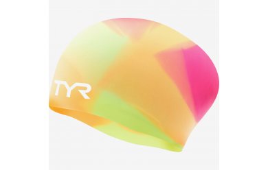 TYR Tie Dye Long Hair Wrinkle-Free Silicone Junior Cap / Шапочка для плавания подростковая