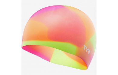 TYR Tie Dye Junior Swim Cap Orange / Шапочка плавательная подростковая