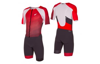 Z3R0D Racer TriSuit Красный / Мужской стартовый костюм с рукавами