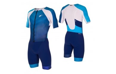 Z3R0D Racer TriSuit Синий / Мужской стартовый костюм с рукавами