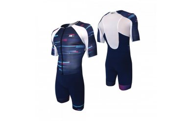 Z3R0D Racer TriSuit Синий / Мужской стартовый костюм с рукавами