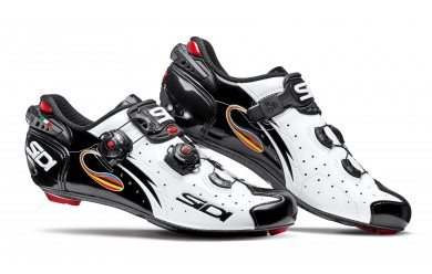 SIDI WIRE Carbon / Велотуфли белый/черный лакированный