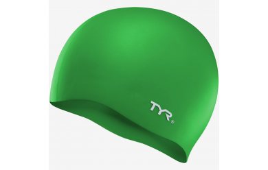 TYR Wrinkle Free Silicone Cap Green / Шапочка для плавания