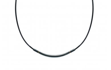 Phiten Rakuwa Necklace Metax Round Black Gold / Ожерелье