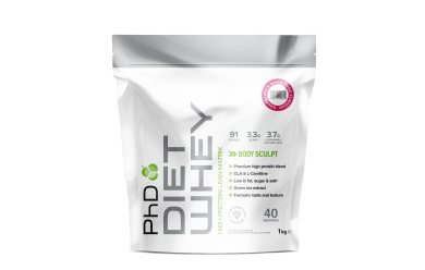 PhD Diet Whey Белый Шоколад-Малина / Протеиновая смесь диетическая (1kg)