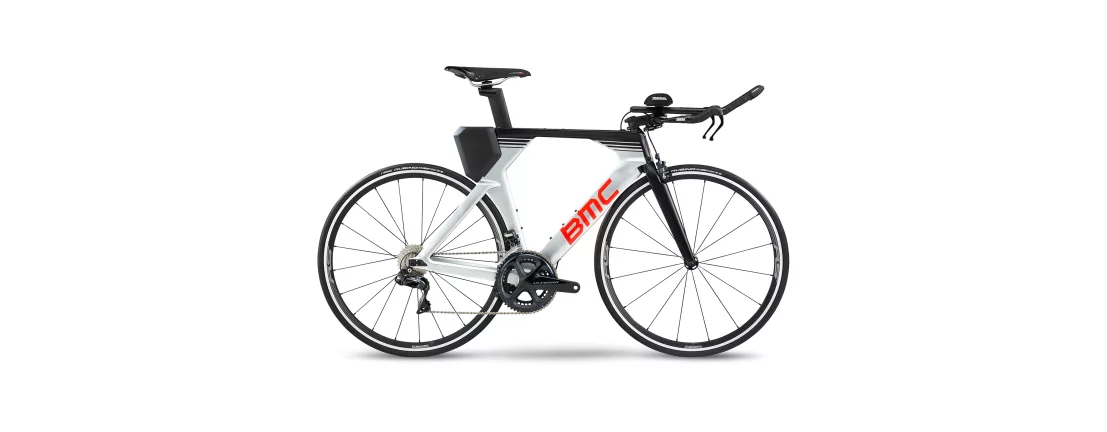 BMC Timemachine 02 ONE Silver/Red/Carbon Ultegra Di2 2020 / Велосипед для триатлона