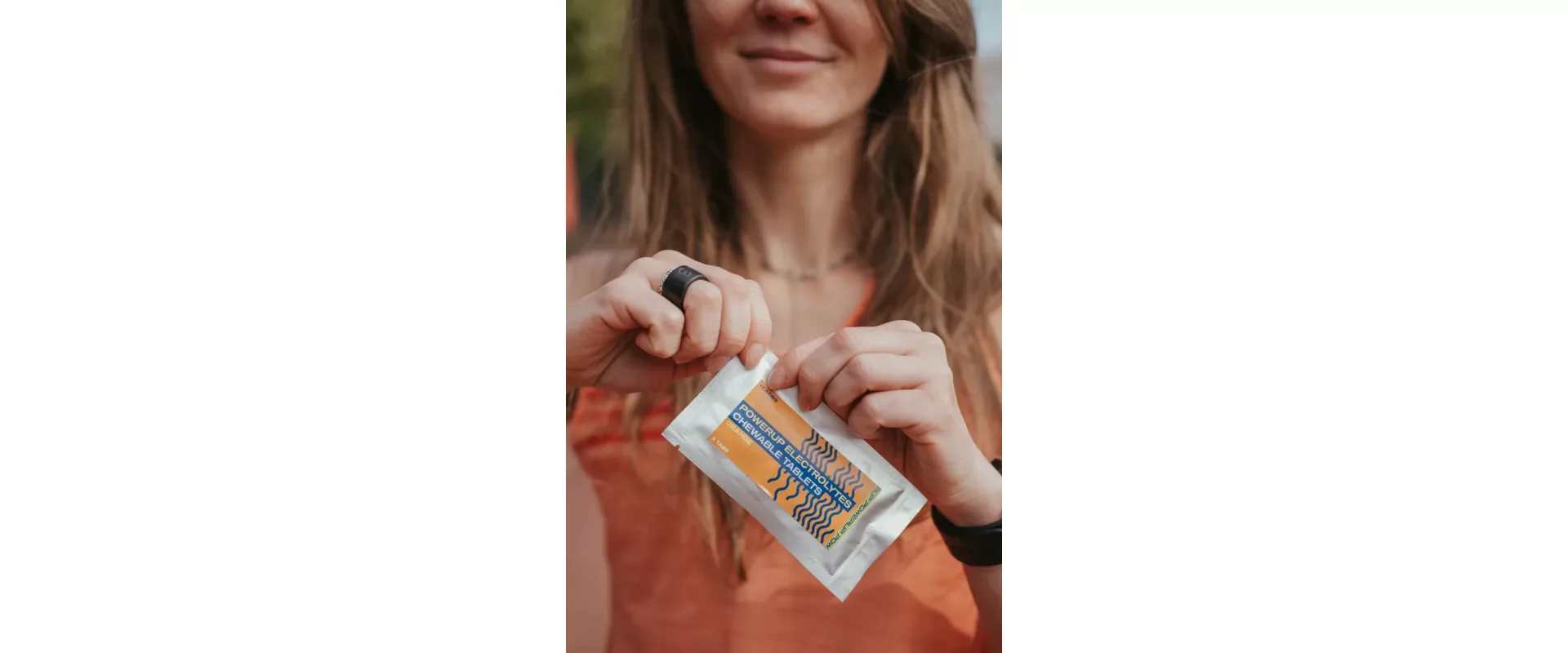 Powerup Electrolytes / Жевательные солевые таблетки апельсин саше 3шт