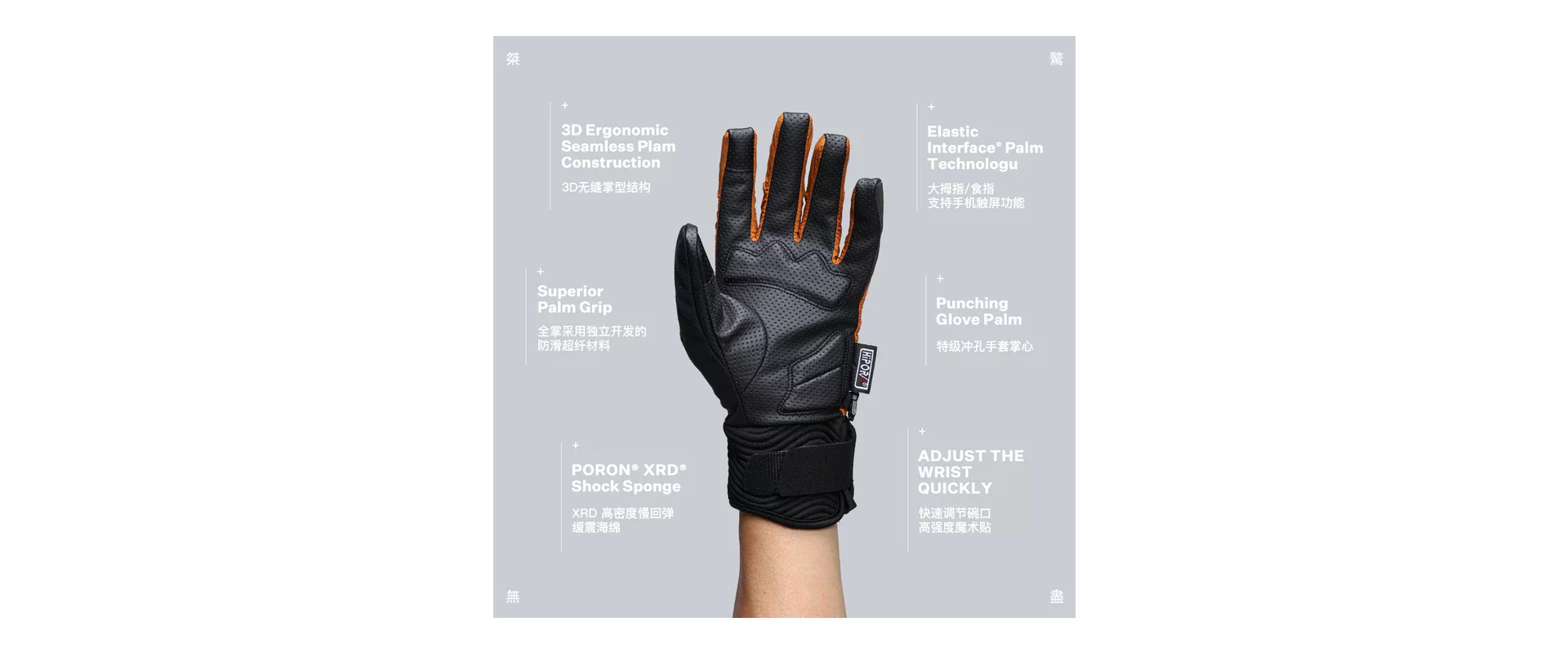 GRC Pimaloft Winter Gloves Orange / Перчатки зимние с ветрозащитой фото 2