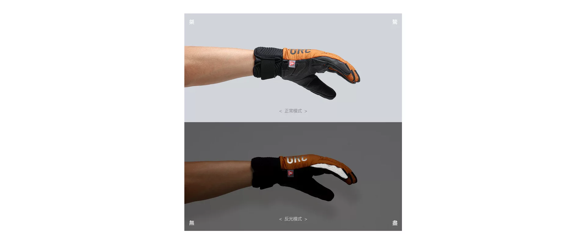 GRC Pimaloft Winter Gloves Orange / Перчатки зимние с ветрозащитой фото 3