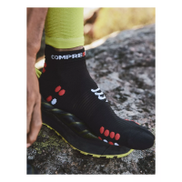 Compressport Pro Racing Socks V4.0 Run Low Black Red / Носки фото 2