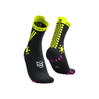 Compressport Pro Racing Socks V4.0 Trail Black Safe Yellow Neo Pink / Носки фото