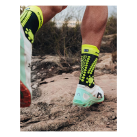 Compressport Pro Racing Socks V4.0 Trail Black Safe Yellow Neo Pink / Носки фото 2