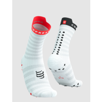 Compressport Run Ultralight High v4 WHITE/FLUO RED/BLACK /Носки фото