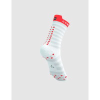 Compressport Run Ultralight High v4 WHITE/FLUO RED/BLACK /Носки фото 1