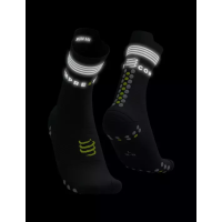 Compressport V4 Run Hi Flash - Black/Fluo Yellow / Носки фото 2