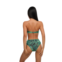 Alaya Bando and High Waist Panties Jungle / Купальник раздельный пропускающий загар фото 1