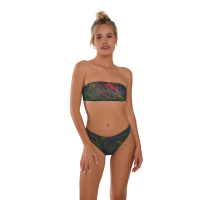 Alaya Bando and Brazilian Bikini Forest / Купальник раздельный пропускающий загар фото