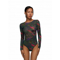 Alaya OP Swimsuit with Sleeves Forest / Купальник слитный с длинным рукавом пропускающий заг фото