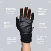 GRC Pimaloft Winter Gloves Orange / Перчатки зимние с ветрозащитой фото 2