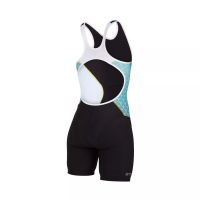 Z3R0D Racer Trisuit Ice Lotus W / Женский стартовый костюм для триатлона без рукавов фото 1