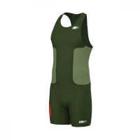 Z3R0D Racer Trisuit Cedar Green / Мужской стартовый костюм для триатлона без рукавов фото