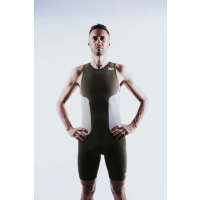 Z3R0D Racer Trisuit Cedar Green / Мужской стартовый костюм для триатлона без рукавов фото 2