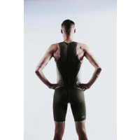 Z3R0D Racer Trisuit Cedar Green / Мужской стартовый костюм для триатлона без рукавов фото 3