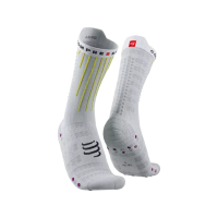 Compressport Aero White Safe Yellow Neo Pink / Носки фото