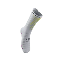 Compressport Aero White Safe Yellow Neo Pink / Носки фото 1